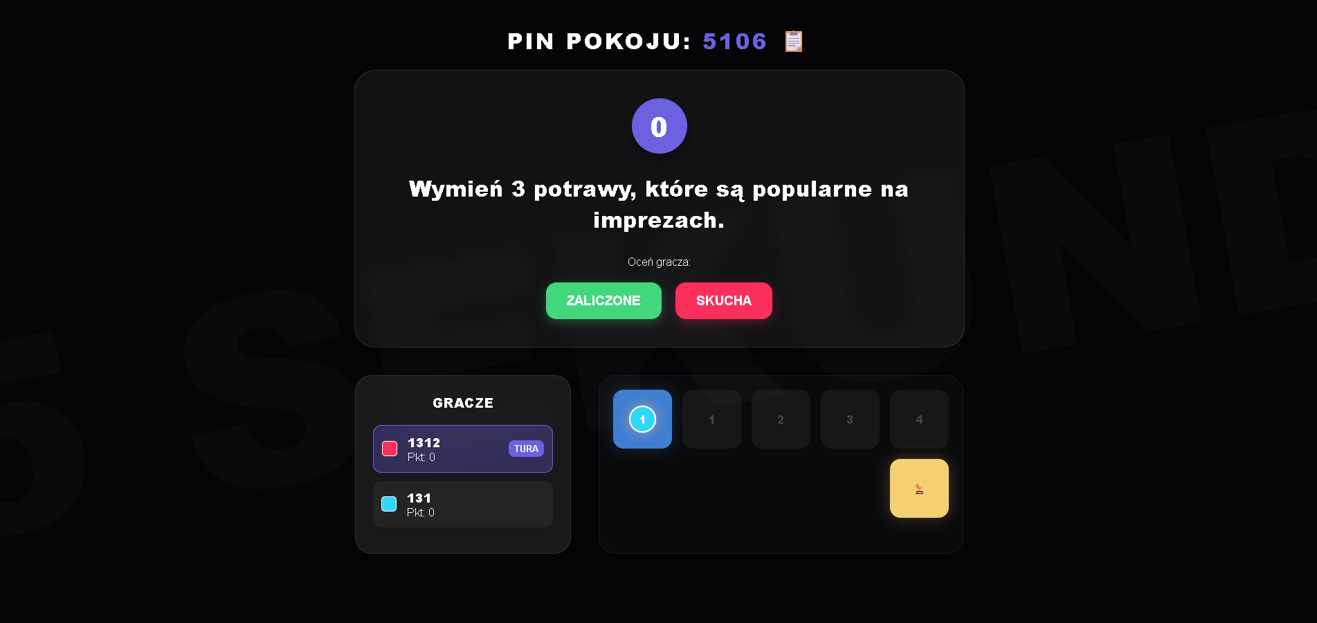 5 Sekund Gra - Głosowanie